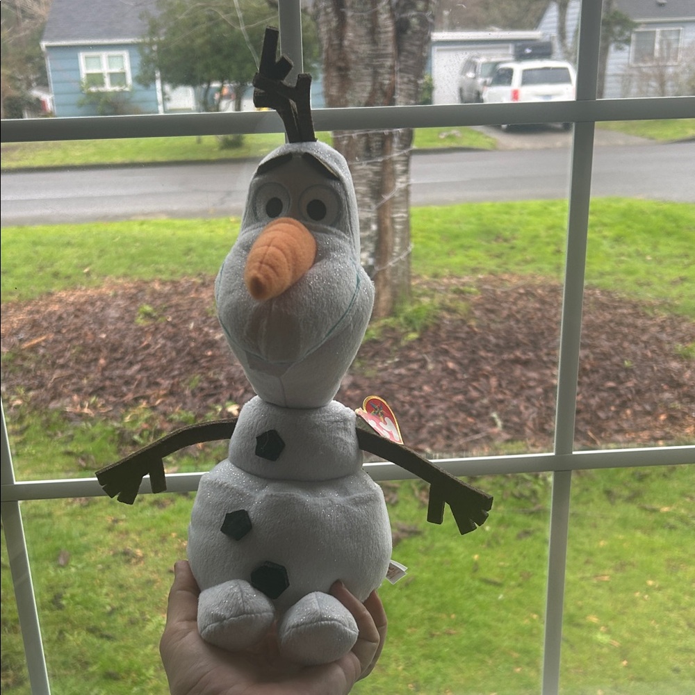 Ty Olaf White Snowman Plush Toy